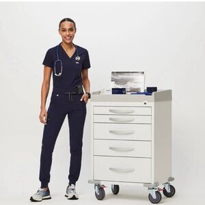 Figs Navy Blue Scrub Set